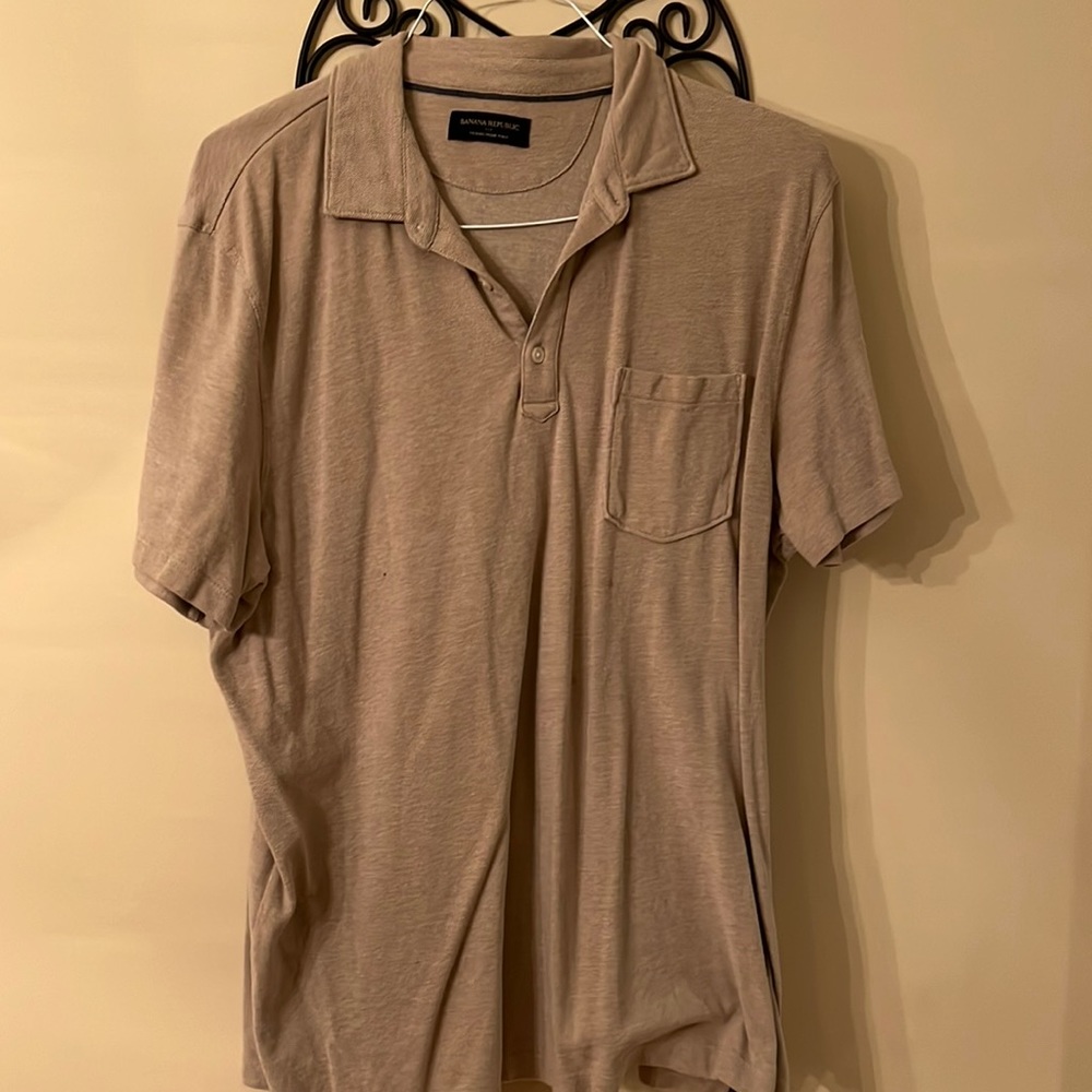 Men’s Banana Republic extra large wicking Peak polo shirt